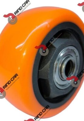 Rueda 3"X1-1/4" Naranja Capacidad.100Kg