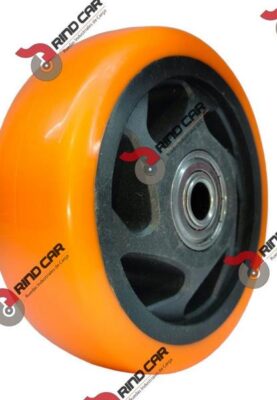 Rueda 4"X 1-1/4" Naranja Capacidad.120Kg
