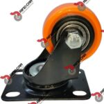 Rodaja PVC Naranja Giratoria 2"