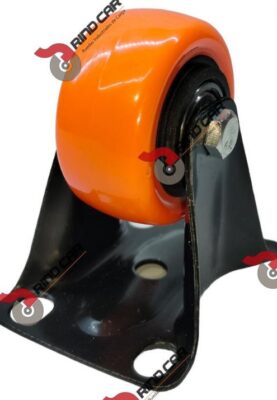 Rueda Rodaja Naranja PU C/Balero fija  1-1/2" x 7/8" Cap.40kg