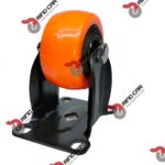 Rueda Rodaja Naranja PU C/Balero Fija. 2-1/2" x 1-1/4"Cap. 80Kg