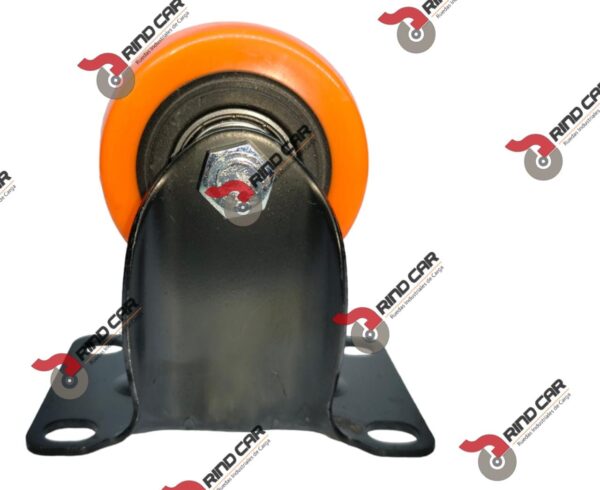 Rueda Rodaja Naranja PU C/Balero Fija. 2-1/2" x 1-1/4"Cap. 80Kg - Image 2
