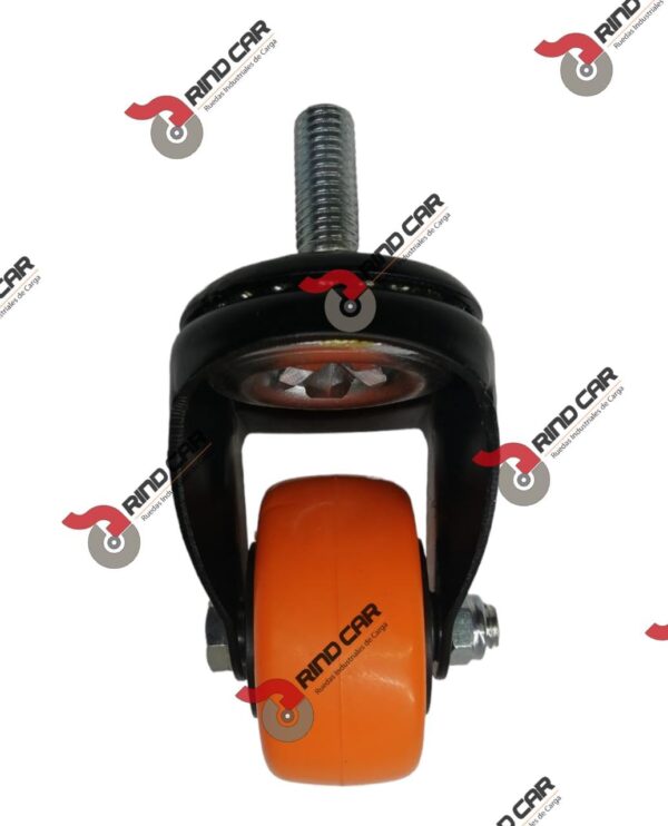 Rodaja Giratoria  2-1/2" x 1-1/4"  Rosca 12mm Cap.80Kg - Image 3