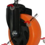 Rueda Rodaja Giratoria 4" x 1-1/4"Rosca 12mm Cap.120Kg