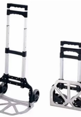 Carro de Mano Plegable de Aluminio Cap. 70kg  Ligero Adaptable Distintos Tipos de Carga