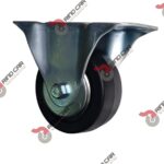 Rueda Rodaja Industrial Fija 4"Rueda De Hule Con Balero,Cap140kg