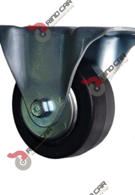 Rueda Rodaja Industrial Fija 4"Rueda De Hule Con Balero,Cap140kg
