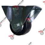 Rodaja Industrial 2 1/2"Rueda De Hule con Balero Placa Fija Cap.80kg