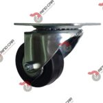 Rodaja Industrial 3"Rueda De Hule con Balero Placa Giratoria,Cap.110kg