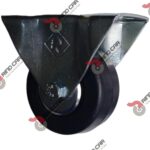 Rodaja Industrial 3" De Hule Con Balero,Placa Fija,Cap 110kg