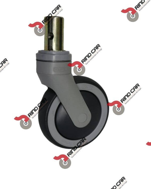 Rueda Rodaja Giratoria 5" Cap.200Kg Para Camilla