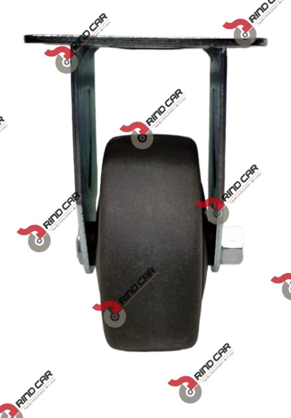 Rueda Rodaja Fija  3"X1-1/4" Placa Termo Esd Cap.200LBS - Image 3