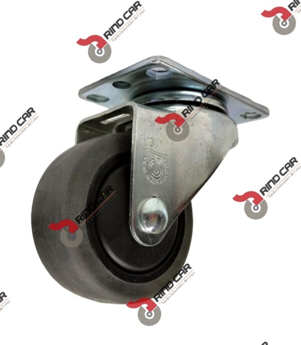 Rueda Rodaja Giratoria 3"X1-1/4" Placa termo Esd Cap.200LBS