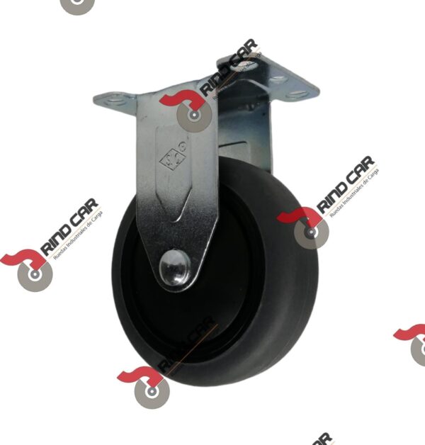 Rueda Rodaja Fija  4"X1-1/4" Placa Termo Esd Cap.250LBS (copia)