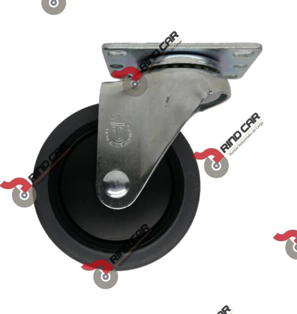 Rueda Rodaja Giratoria  4"X1-1/4" Placa Termo Esd Cap.250LBS - Image 2