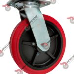 Rueda Rodaja Giratoria  8"X2" Poliuretano C/Polipropileno  Cap. 370Kg