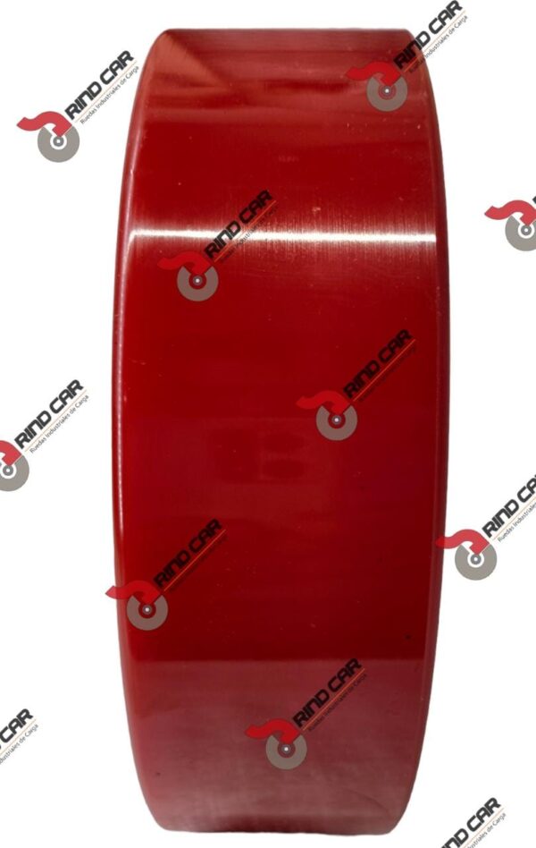 Rueda Rodaja De Direccion  P/Patin Fierro Vaciado PU 7X2"Cap.500kg - Image 3