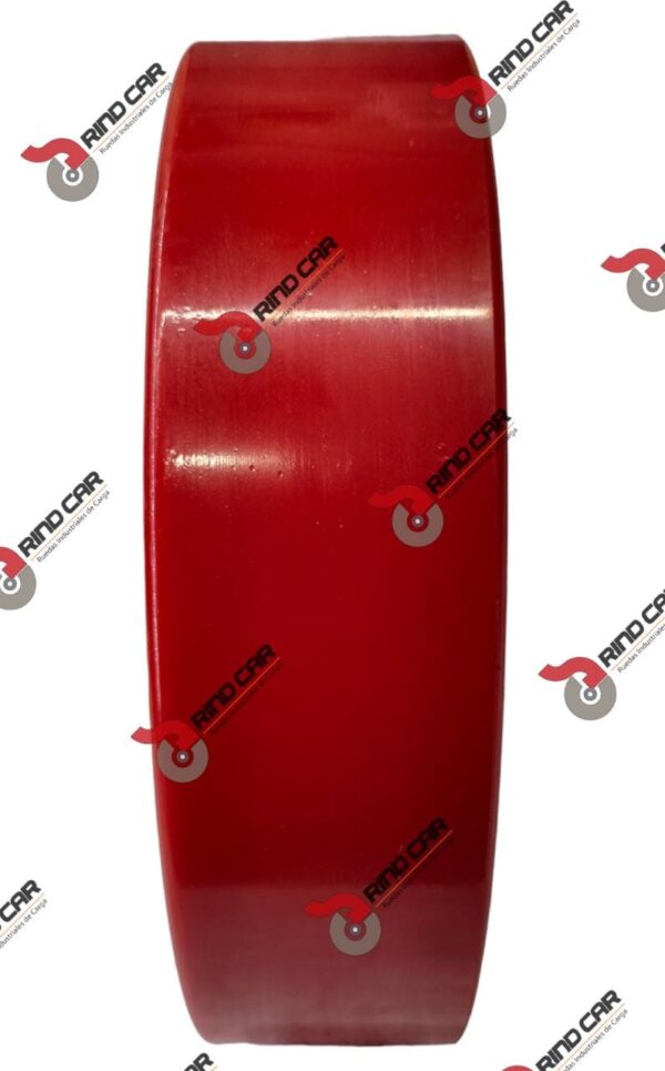 Rueda Rodaja de Direccion P/Patin Fierro Vaciado PU 8X2" - Image 3