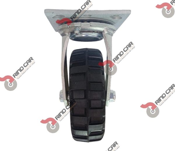Rodaja Giratoria De 6"X2" Rueda De huele Tipo Tractor Lamina tropicalizada Cap Carga 110Kg - Image 2