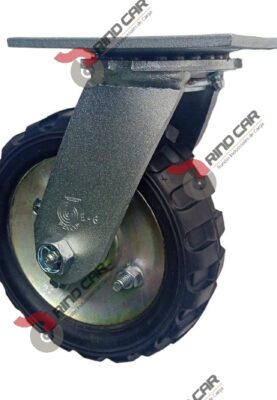 Rodaja Giratoria De 6"X2" Rueda De huele Tipo Tractor Lamina tropicalizada Cap Carga 110Kg