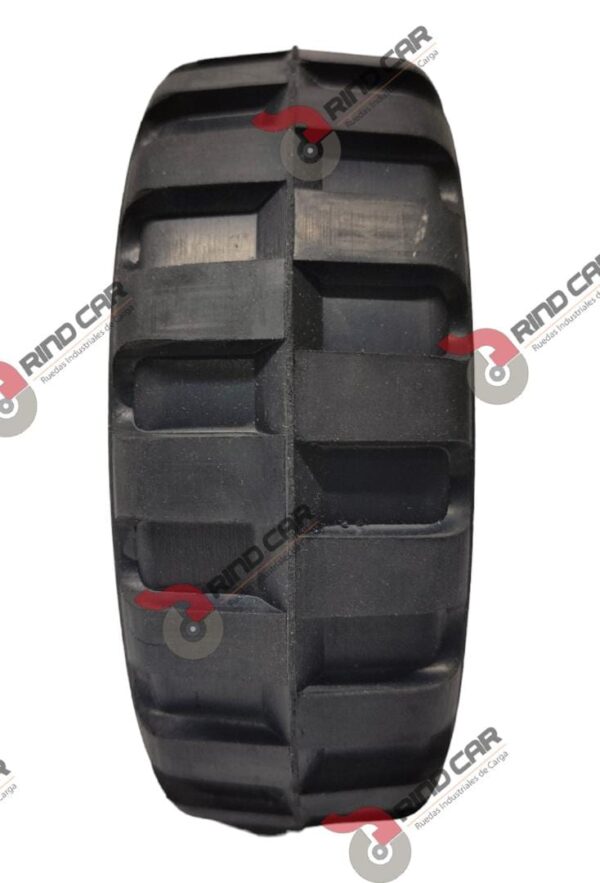Rueda De  6"X2" De Hule Tipo Tractor Lamina Tropicalizado Cap Carga 110Kg - Image 2