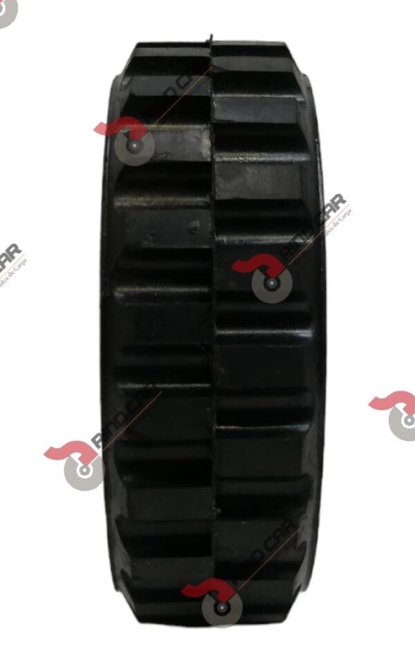 Rueda De 6"X2" De Hule TIipo Tractor Económica Rin Lamina  Cap. Carga100Kg - Image 3