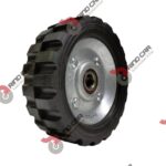 Rueda De 6"X2-1/8" De Hule Tipo Tractor Industrial Rin Lamina Cap Carga 110Kg