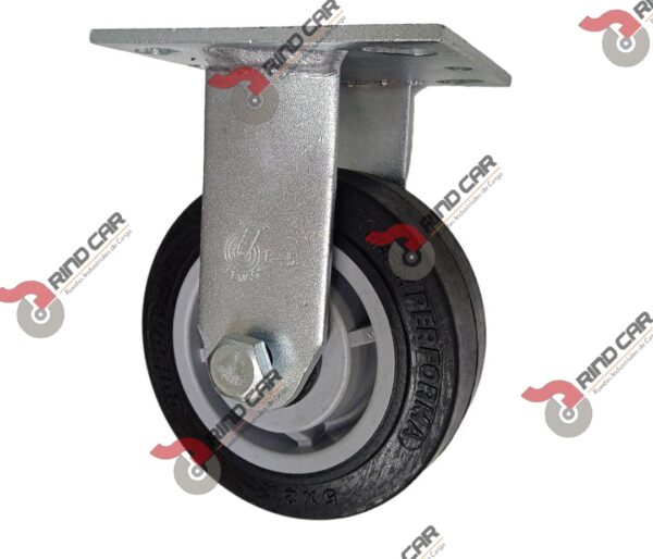 Rueda Rodaja Colson Fija De 5"X2" Rueda Performa Rubber Cap.Carga 500 Lbs