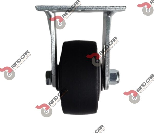 Rodaja Colson Fija De 4"X2" Rueda  Perfora Rubber Cap. Carga  400 Lbs - Image 2