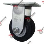 Rodaja Colson Fija De 4"X2" Rueda  Perfora Rubber Cap. Carga  400 Lbs