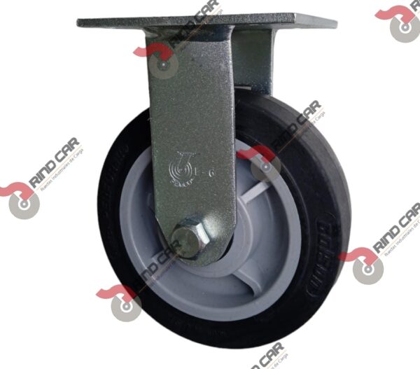 Rodaja Colson Fija De 6"X2" Rueda Performa Rubber Cap. Carga 600 Lbs