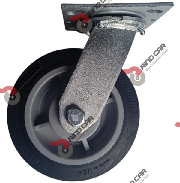 Rodaja Colson Giratoria De 6"X2" Rueda Performa Rubber Cap. Carga 600 Lbs - Image 3