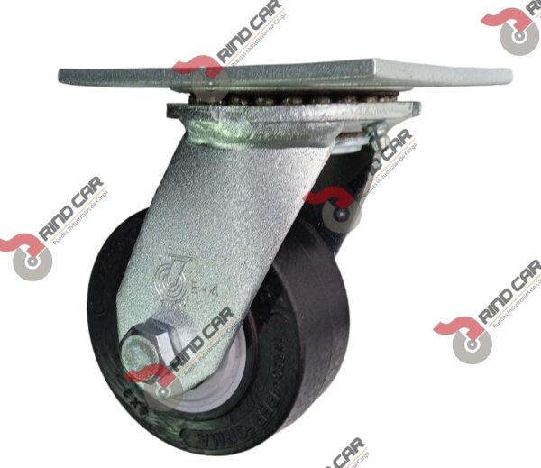 Rodaja Colson Giratoria De 4"X2" Rueda Performa Rubber Cap. Carga 400 Lbs