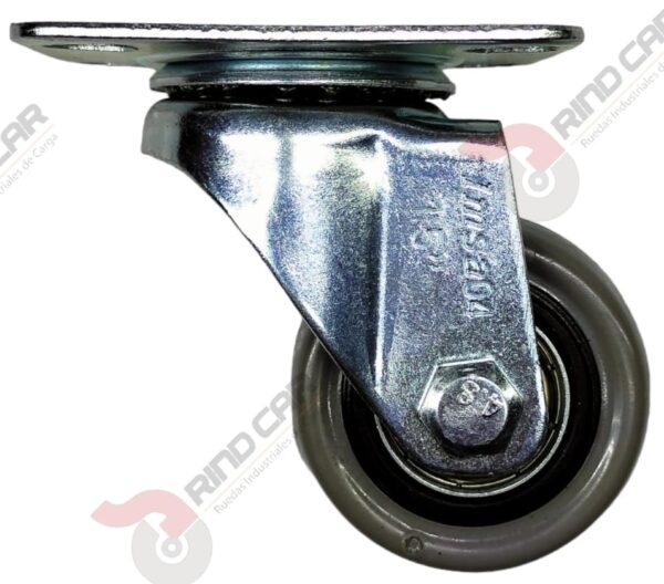 Rodaja Giratoria De 1-5/8" De Polivinil (Gris) Imsa Cap.20kg - Image 3