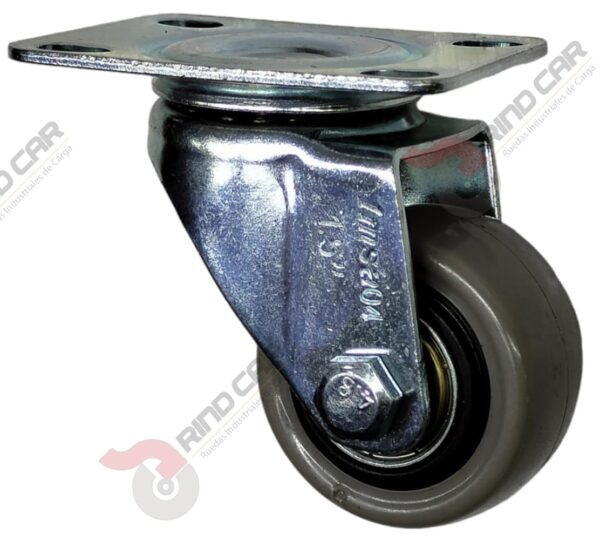 Rodaja Giratoria De 1-5/8" De Polivinil (Gris) Imsa Cap.20kg