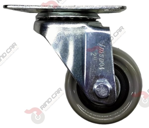 Rueda Rodaja Giratoria De 2" De Polivinil (Gris) Imsa Cap.30kg - Image 3