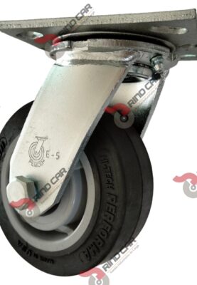 Rodaja Colson Giratoria De 5"X2" Rueda Performa Rubber Cap.Carga 600 Lbs