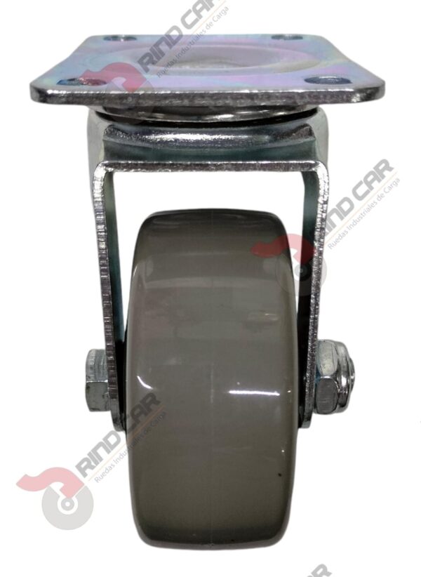 Rodaja Giratoria De 3" Polivinil (Gris) Imsa Cap.100kg - Image 2