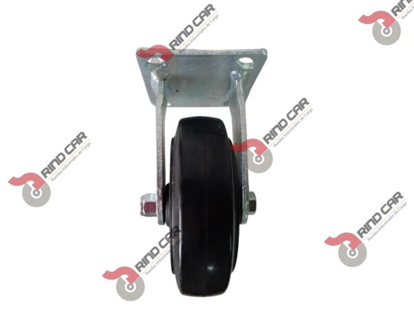 Rodaja Fija 6"x2" Fierro Hule Cap. 249 Kg - Image 3