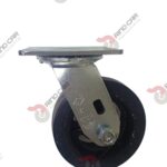 Rodaja Giratoria 5"x2" Fierro Hule Vulcanizado Cap.180Kg