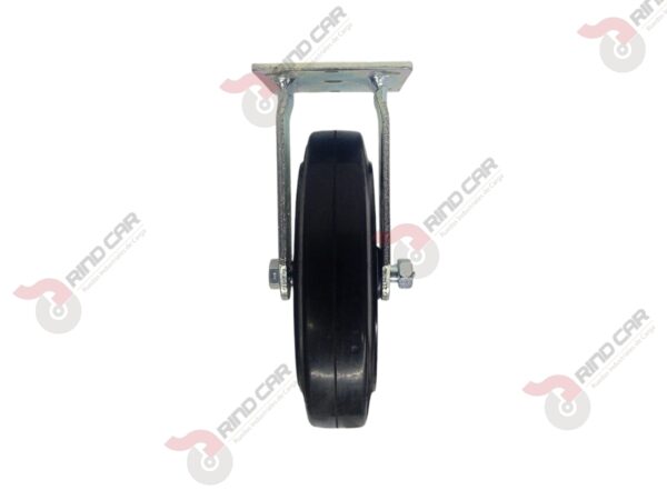 Rodaja Fija 8"x2" fierro hule Vulcanizado cap. 420 Kg - Image 2