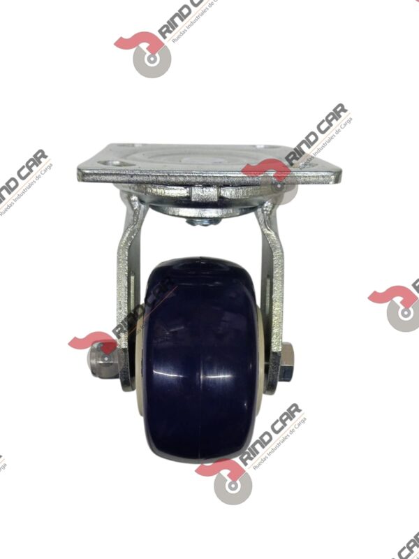 Rodaja Giratoria 4"x2" de Poliuretano con centro de Polipropileno cap. 300kg - Image 3