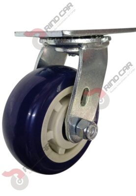 Rodaja Giratoria 6"x2 de Poliuretano con centro de Polipropileno cap. 450kg