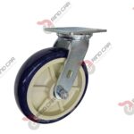 Rodaja Giratoria 8"x2 de Poliuretano con centro de Polipropileno cap. 544 kg