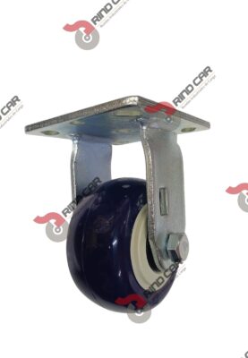 Rodaja Fija 4"x2 de Poliuretano con centro de Polipropileno cap. 300kg