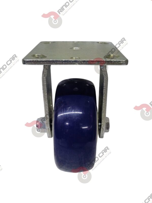 Rodaja Fija 5"x2" de Poliuretano con centro de Polipropileno cap. 362kg - Image 3