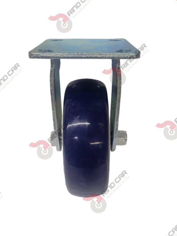 Rodaja Fija 6"x2 de Poliuretano con centro de Polipropileno cap. 450kg - Image 3