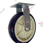 Rodaja Fija 8"x2 de Poliuretano con centro de Polipropileno cap. 544 kg