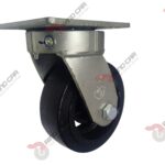 Rodaja Giratoria Alto Impacto 5"x2" fierro hule Vulcanizado cap. 280Kg