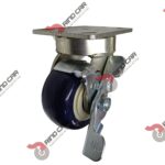 Rodaja Alto Impacto Con Freno 4"x2" de Poliuretano con centro de Polipropileno cap. 340kg